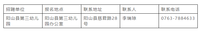 高中可報！陽山縣招聘公告！